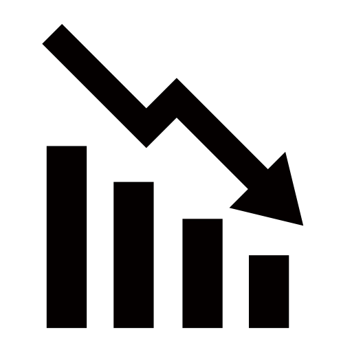 Decline, Graph, Line Graph Icon With Png And Vector Format