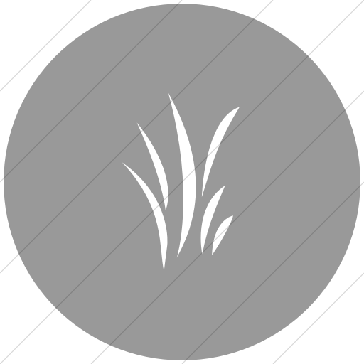 Flat Circle White On Light Gray Classica Grass Icon