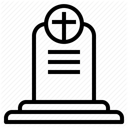 Cemetery, Cross, Death, Grave, Graveyard, Halloween, Tombstone Icon