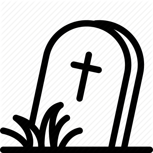Cemetery, Death, Grave, Graveyard, Halloween Icon