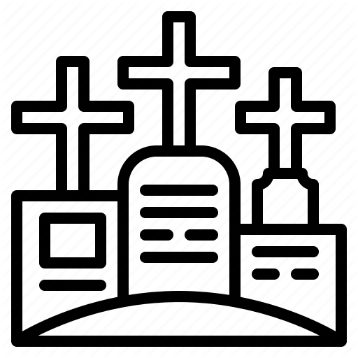 Cemetery, Death, Grave, Graveyard, Tombstone Icon