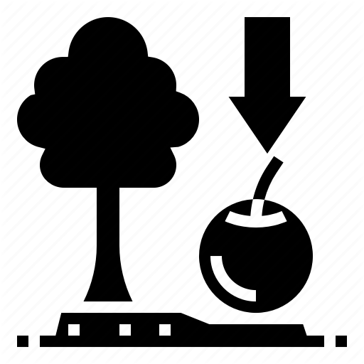 Apple, Fall, Force, Gravity, Physics Icon