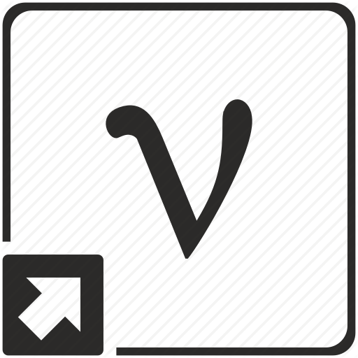 Alphabet, Greek, Letter, Upsilon Icon