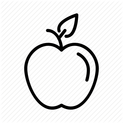Apple, Fruit, Green, Healthy, Leaves, Nature, Vegetable Icon