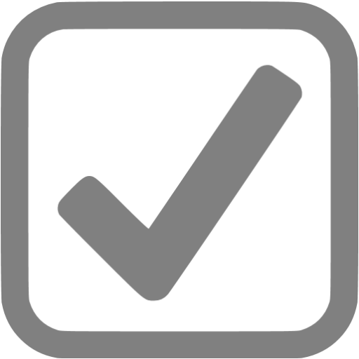 Gray Checked Checkbox Icon