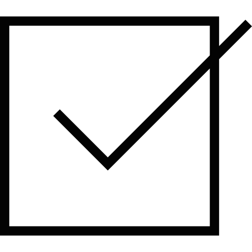 Tick Box With A Check Mark Icons Free Download