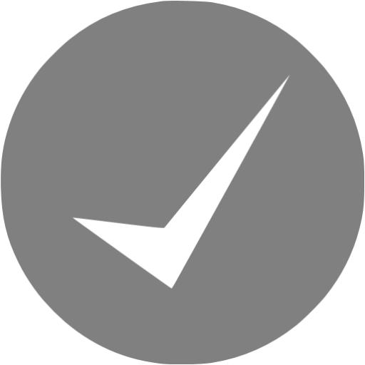 Gray Check Mark Icon