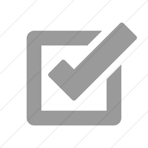Simple Light Gray Foundation Checkbox Icon