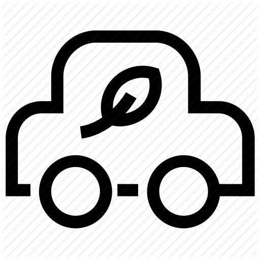 Car, Green, Leaf Icon