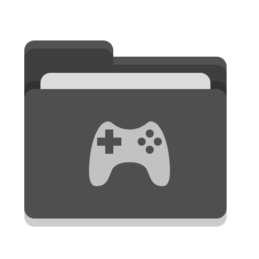 Folder, Black, Games Icon Free Of Papirus Places