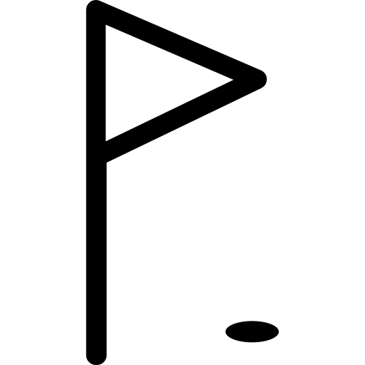 Flag, Hole, Green, Golf, Sports Icon