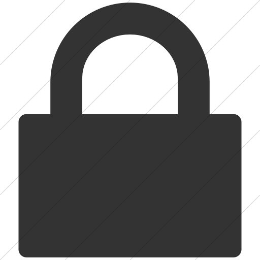 Simple Dark Gray Broccolidry Lock Icon