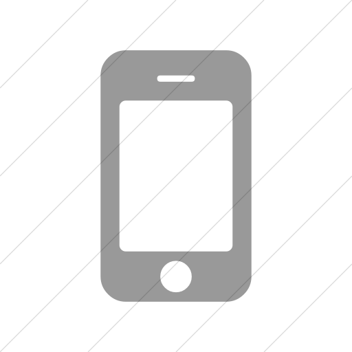 Simple Light Gray Bootstrap Font Awesome Mobile Phone Icon