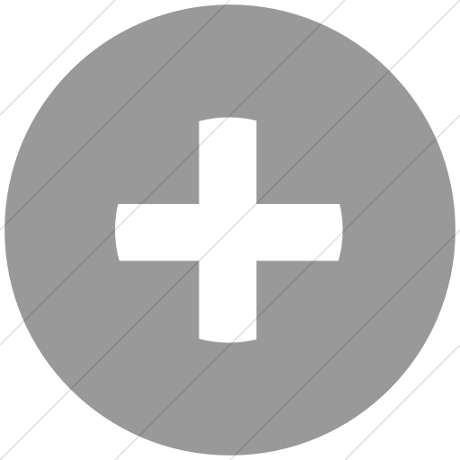 Flat Circle White On Light Gray Classica Plus Sign Icon
