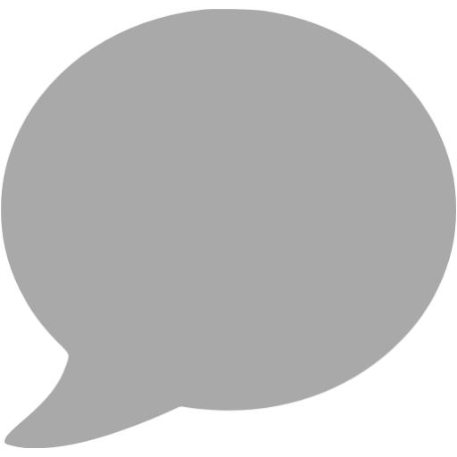 Dark Gray Speech Bubble Icon