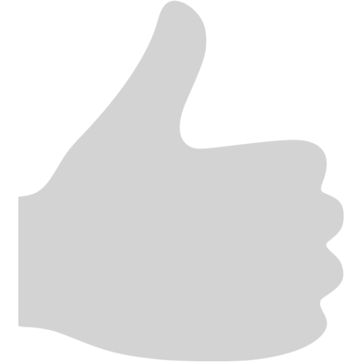 Light Gray Thumbs Up Icon