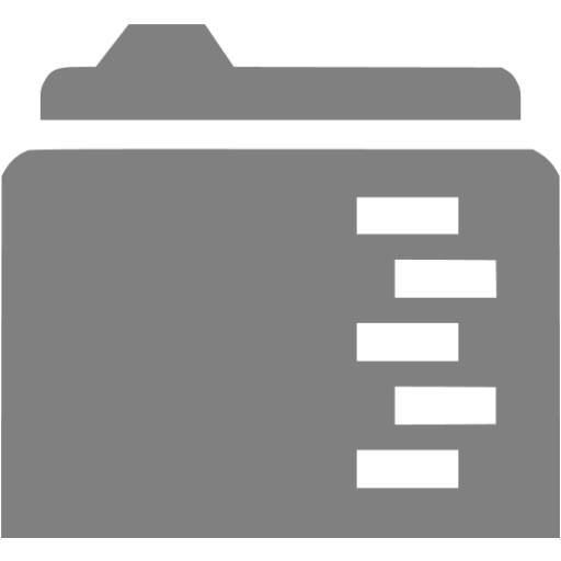 Gray Full Folder Icon