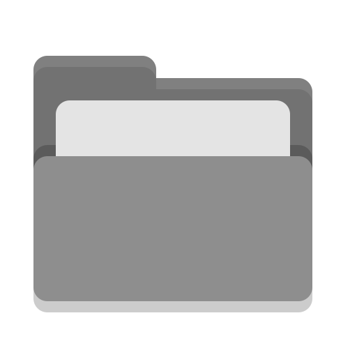 Folder, Grey, Open Icon Free Of Papirus Places