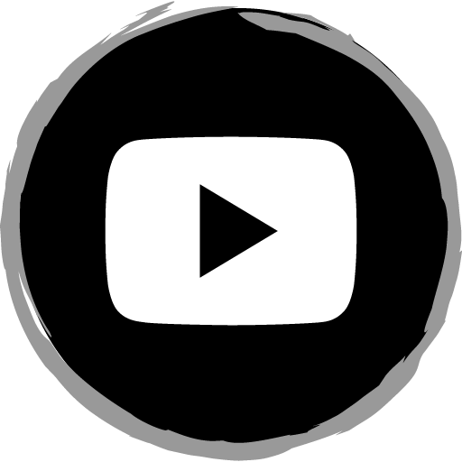 Play Button Free Gray Social Media Art Brush Style Icon Designed