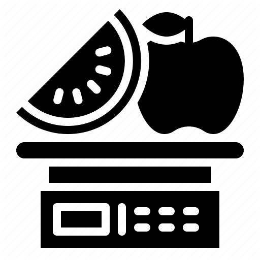 Digital Scale, Food, Fruit, Grocery, Scale, Weight Icon