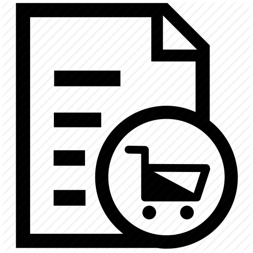 Grocery, Invoice, Items, List, Puchases, Shopping, Shopping Cart Icon