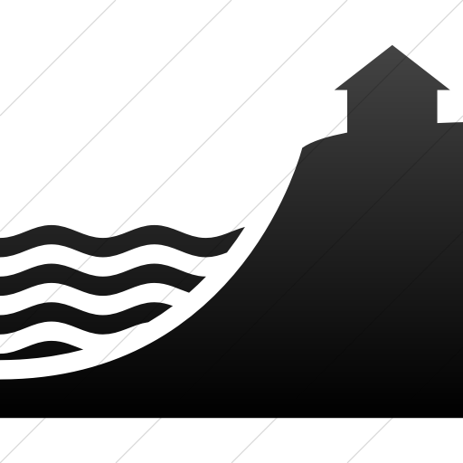 Simple Black Gradient Iconathon High Ground Icon