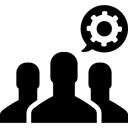 People Working Black Icon