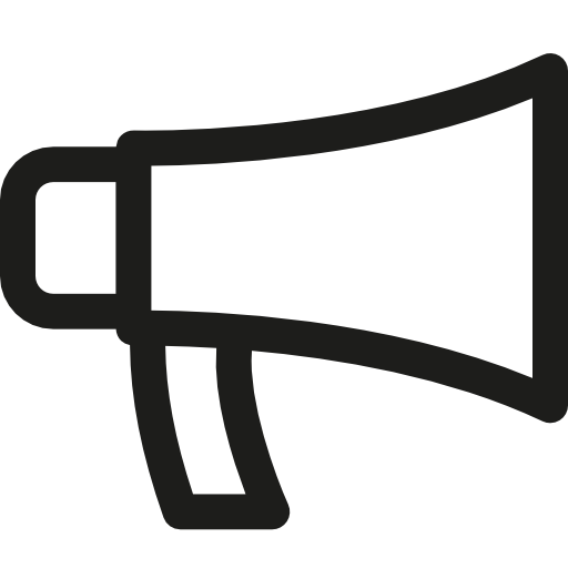 Bullhorn, Megaphone Icon