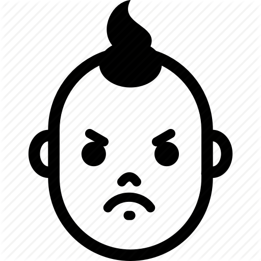 Angry, Baby, Boy, Emotion, Evil, Face, Grumpy Icon
