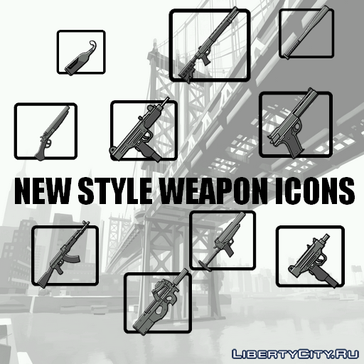 New Style Weapon Icons Dlia Gta