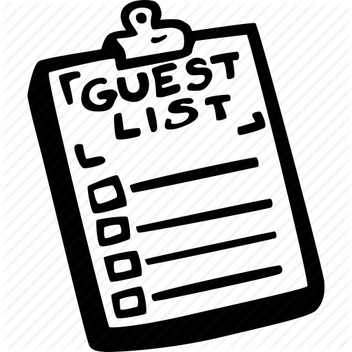 Engagement, Guest List, Invitation, List, Wedding Icon