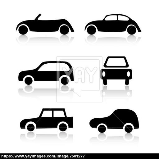 Set Of Car Icons Image