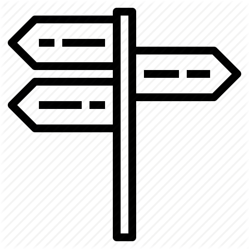 Choice, Guidance, Guild, Post, Sign, Way Icon