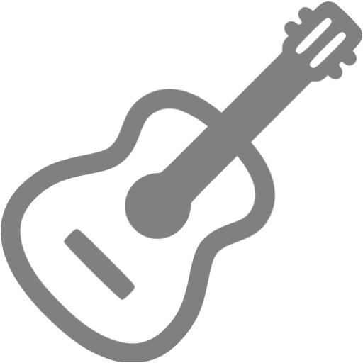 Gray Guitar Icon