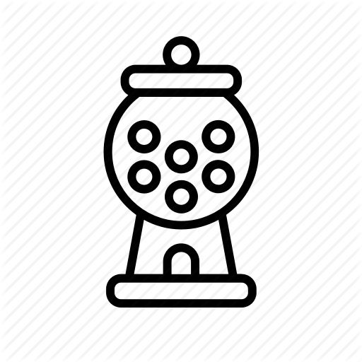 Bubble, Bubblegum, Candy, Gum, Gumball, Machine, Sweet Icon