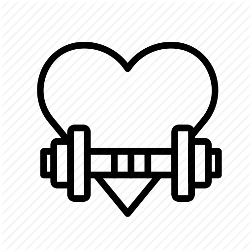 Exercise, Fitness, Gym, Heart, Sport Icon