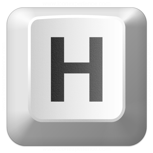 Iconexperience V Collection Keyboard Key H Icon