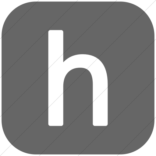 Flat Rounded Square White On Gray Alphanumerics