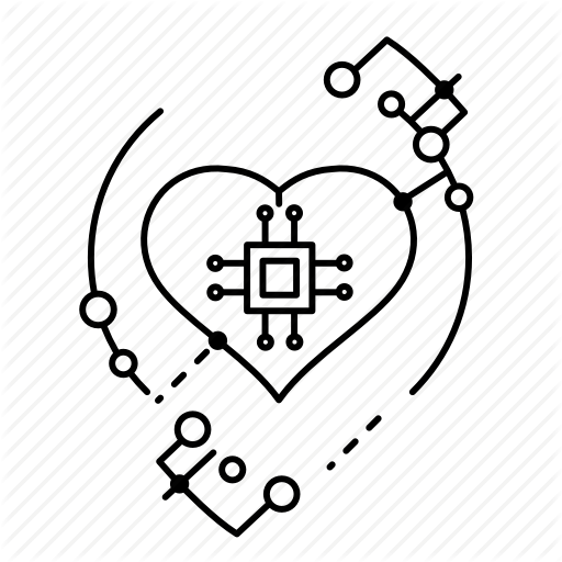 Artificial Intelligence, Automation, Cyborg, Humanoid, Modern Art Icon