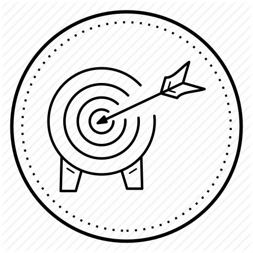 Business, Business Goal, Market, Target Icon