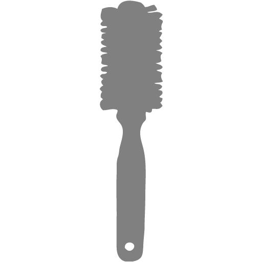 Gray Hair Brush Icon