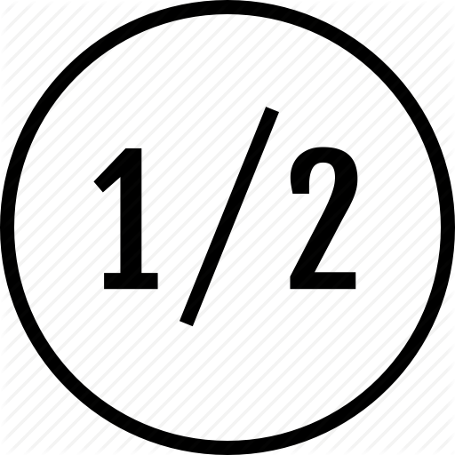 Half, Off, One, Percent Icon