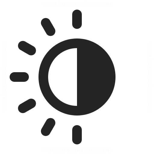 Sun Half Icon Iconexperience