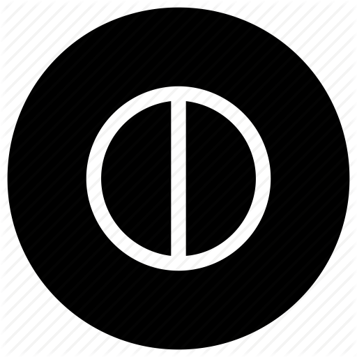 Circle, Half Icon