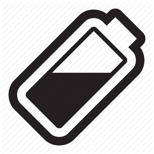 Battery, Battery Life, Charge, Half, Power Icon