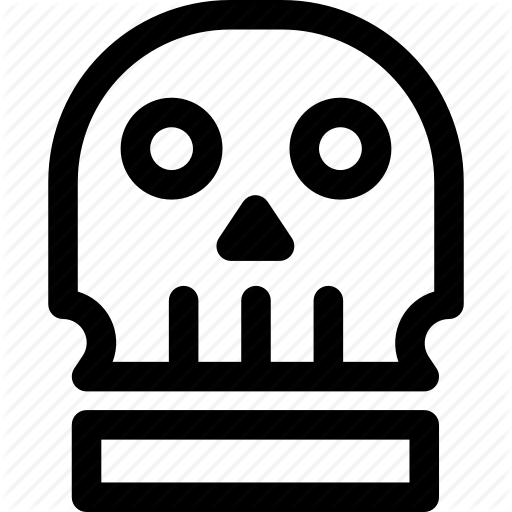 Halloween, Halloween Icon, Outline, Skull, Skull Icon Icon