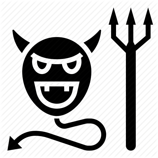 Bubble, Death, Devil, Evil, Halloween Icon