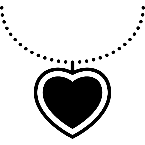 Heart Hanging Of A Thin Necklace