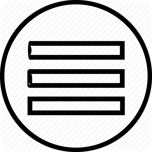 Circle, Hamburger, Menu, Nav, Navigation Icon