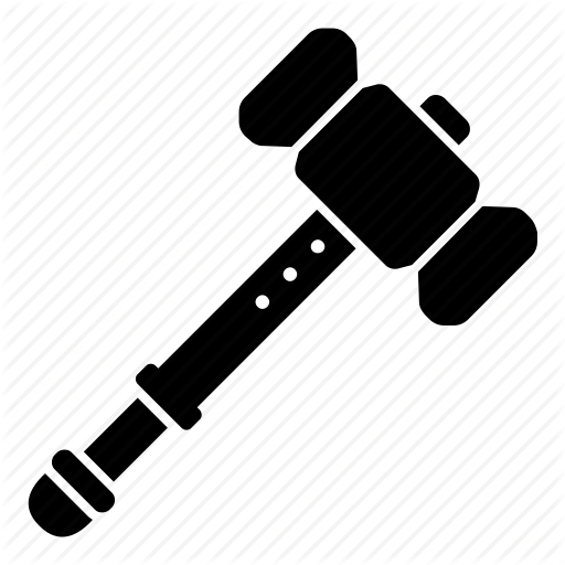 Gavel, Hammer, Repair, Smith, Tool, Warhammer, Weapon Icon